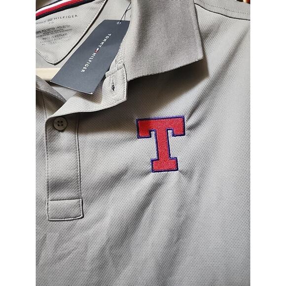 Tommy Hilfiger Men's Polo Shirt MLB Texas Rangers Small A130 Baseball NWT New - Picture 2 of 9